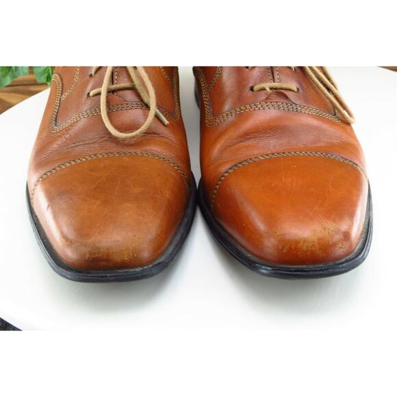Cole Haan Shoes Sz‎ 8 M Brown Derby Oxfords Leather Men - Picture 2 of 8
